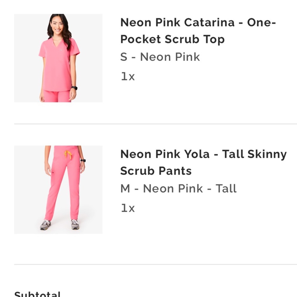 FIGS NEON PINK